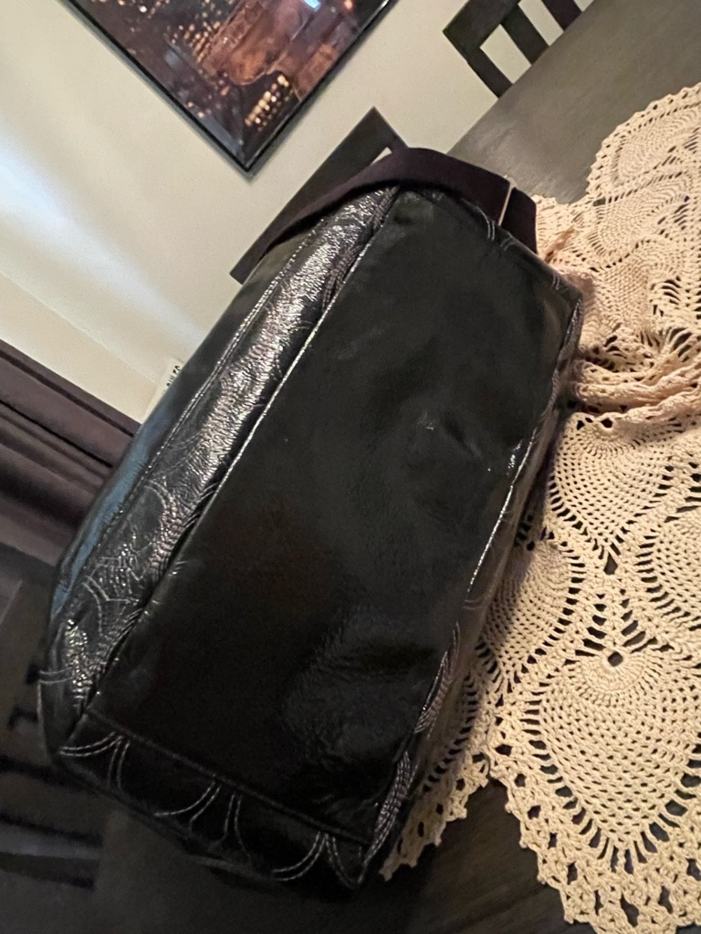 Coach Signature Stitched Leather Diaper-Tote Bag. A iPad can fit too - Picture 5 of 13